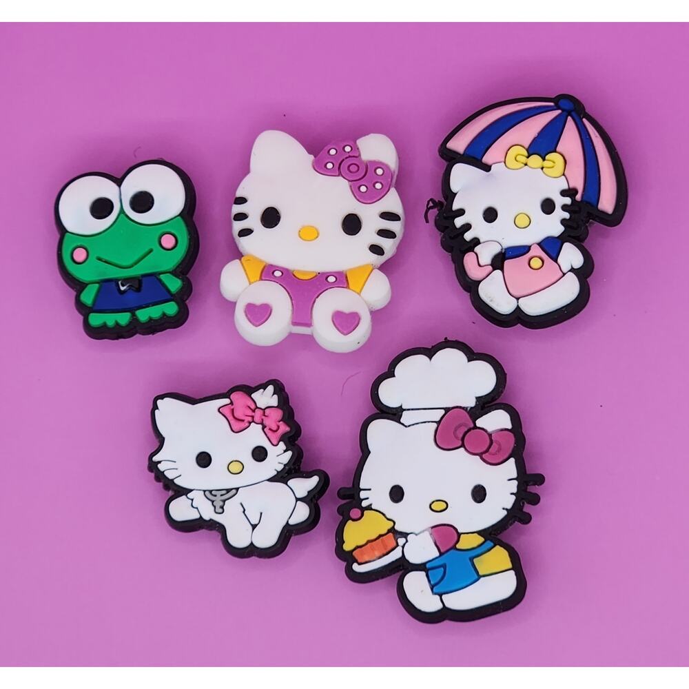 Croc Jibbitz Hello Kitty & Friends Keroppi Shoe Charms Set‎ of 5